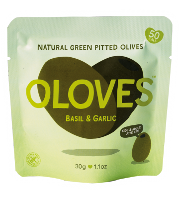 Elma Farms - Basil & Garlic Pitted Green Olives